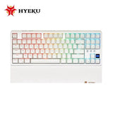 Hyeku Y Serial Hot-swap Three-mode Mechanical Keyboard mechkeysshop Y3-87keys Red Clouds Switch(Red) 