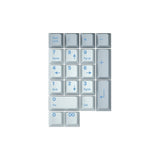 IDOBAO 139 Japanese Blue Gray Cherry PBT Keycaps mechkeysshop Jan Numpad 