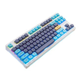 IDOBAO MA Blue Cat Theme Custom MX Keyboard Keycaps mechkeysshop 