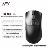 IPI HAZEX Wireless Gaming Mouse Dual 8K for Big Hands mechkeysshop Basic Black 