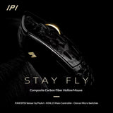 IPI Stay Fly Carbon Fiber Wireless Gaming Mouse – PAW3950 Sensor, Tri-Mode, Dual 8K Polling Rate mechkeysshop 