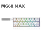 IROK MG68 Series Aluminium Alloy Hall Effect Keyboard mechkeysshop MG68 MAX White 