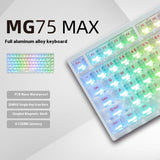 IROK MG75Pro / MG75MAX Magnetic Switch Hall Effect Keyboard mechkeysshop MG75MAX White Qing Hui Switch 