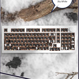 JAMESDONKEY R2 Aluminium Alloy Mechanical Keyboard mechkeysshop Only kit sky white None