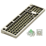 JAMESDONKEY RS2 Hot-swap White Light Mechanical Keyboard mechkeysshop 1.0 Kit With Baby Kangaroo switch 