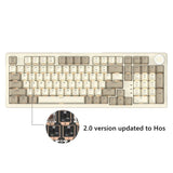 JAMESDONKEY RS2 Hot-swap White Light Mechanical Keyboard mechkeysshop 2.0 full assembled keyboard Gateron Red 