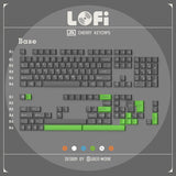 JTK Lofi Cherry Profile ABS Keycaps mechkeysshop Grey Base 