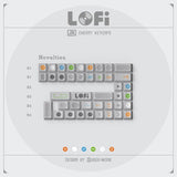 JTK Lofi Cherry Profile ABS Keycaps mechkeysshop White Novelties 