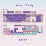 JTK Needy Candy Cherry Profile Purple Keycaps mechkeysshop Base 