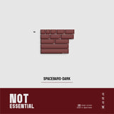 JTK NOT ESSENTIAL Cherry Profile ABS Keycaps mechkeysshop Red Spacebar 