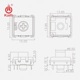 Kailh 1353 Chocolate V2 Low Profile Mechanical Keyboard Switch mechkeysshop 