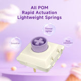 Kailh Ice Cream Mini Low Profile POM Mechanical Switches mechkeysshop 