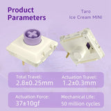 Kailh Ice Cream Mini Low Profile POM Mechanical Switches mechkeysshop 