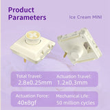 Kailh Ice Cream Mini Low Profile POM Mechanical Switches mechkeysshop 