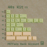 KBDfans BANK ACCOUNT Cherry Profile Keycap Set mechkeysshop 40s Kit 
