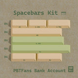 KBDfans BANK ACCOUNT Cherry Profile Keycap Set mechkeysshop Spacebar Kit 