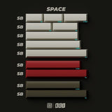 KBDfans PBTfans 1950 Cherry Profile Keycap Set mechkeysshop Spacebars 