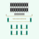 KBDfans Transparent Plate Mounted Screw-in Stabilizers mechkeysshop Green Clear 100% layout 