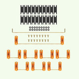 KBDfans Transparent Plate Mounted Screw-in Stabilizers mechkeysshop Orange Clear 100% layout 