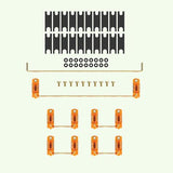 KBDfans Transparent Plate Mounted Screw-in Stabilizers mechkeysshop Orange Clear 60%/80% layout 