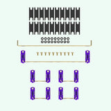 KBDfans Transparent Plate Mounted Screw-in Stabilizers mechkeysshop Purple Clear 60%/80% layout 