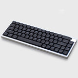 Keydous AJ68 Gasket Low Profile Silent Mechanical Keyboard mechkeysshop AJ68 Silver Taro Mini 