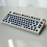 Keydous NJ80 Three Mode Keyboard Kit mechkeysshop Khaki AP Steel 