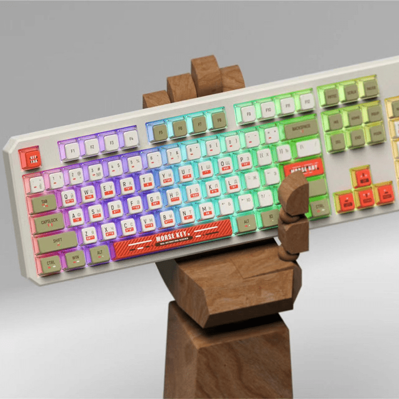 KeyTok Morse Code PBT OEM 121-keys Keycaps – mechkeysshop