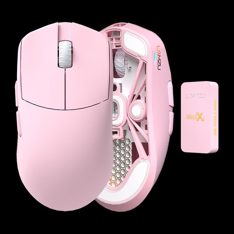 Lamzu Maya X 8K Pink dongle