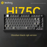 LEOBOG Hi75C/Hi75C Pro Tri-Mode Aluminum Keyboard mechkeysshop Obsidian Black Kit [Wired RGB] Hi75C 