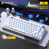 LEOBOG Hi75C/Hi75C Pro Tri-Mode Aluminum Keyboard mechkeysshop Shadow Fold - [Tri-mode RGB] Strawberry Mint Switch Hi75C 