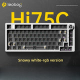 LEOBOG Hi75C/Hi75C Pro Tri-Mode Aluminum Keyboard mechkeysshop Snow White Kit [Wired RGB] Hi75C 