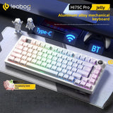 LEOBOG Hi75C/Hi75C Pro Tri-Mode Aluminum Keyboard mechkeysshop White Jelly - [Tri-mode RGB] Strawberry Mint Switch Hi75C 