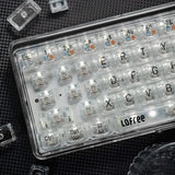 Lofree 1% Dual Mode Transparent Mechanical Keyboard mechkeysshop Kailh MX Clione Limacina 1% 