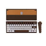 LUMINKEY 60PRO Hot-Swappable Aluminum Alloy Three-Mode Mechanical Keyboard mechkeysshop Coffee Brown 