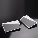 LUMINKEY Split Metal Wrist Rest – Forged Carbon Fiber & Alloy Design mechkeysshop Anodized Silver – AG Panel 