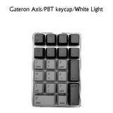 Magicforce Crystal 21 Keys Keypad External Financial Digital Keyboard mechkeysshop Dark Gray-Gateron Blue Switch 