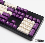 Maxkey Purple White SA 134 Keys ABS Keycap mechkeysshop 