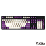 Maxkey Purple White SA 134 Keys ABS Keycap mechkeysshop 