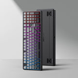 MCHOSE G98 V2 Gasket Three Mode Mechanical Keyboard mechkeysshop G98 V2 Black(Side-Printed) TTC Flaming Orange 