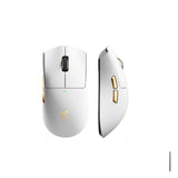 MCHOSE K7 Ultra Tri-Mode Lightweight Gaming Mouse mechkeysshop K7 Ultra White Golden 