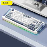 MCHOSE X75 Gasket Mechanical Keyboard mechkeysshop Deep Blue Beige ice cream 