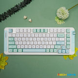 MCHOSE X75 Gasket Mechanical Keyboard mechkeysshop Green Beige ice cream 