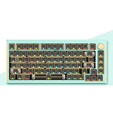 MONKA 6075Pro Aluminum Mechanical Keyboard Kit mechkeysshop Cyan Only Kit 