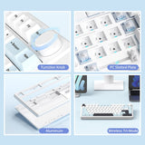 MONKA A75 Aluminum Tri-Mode Wireless Mechanical Keyboard mechkeysshop 