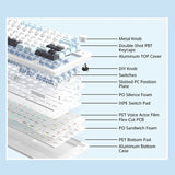 MONKA A75 Aluminum Tri-Mode Wireless Mechanical Keyboard mechkeysshop 