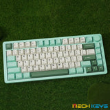 MONKA A75 MAX Aluminum Tri-Mode QMK/VIA Mechanical Keyboard mechkeysshop Green Sea Salt V2 Switch 