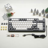 MONKA AE98 Gasket Hot-swap Three Mode Mechanical Keyboard mechkeysshop Black&White G Yellow Pro 2.0 