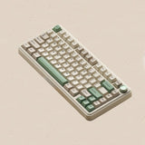 MONKA K75 Three Mode Gasket Mechanical Keyboard mechkeysshop K75 Retro Sea Salt V2 