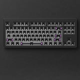 MONSGEEK M3W Three Mode 87 Keys Mechanical Keyboard mechkeysshop M3W Black Grey None Only Kit